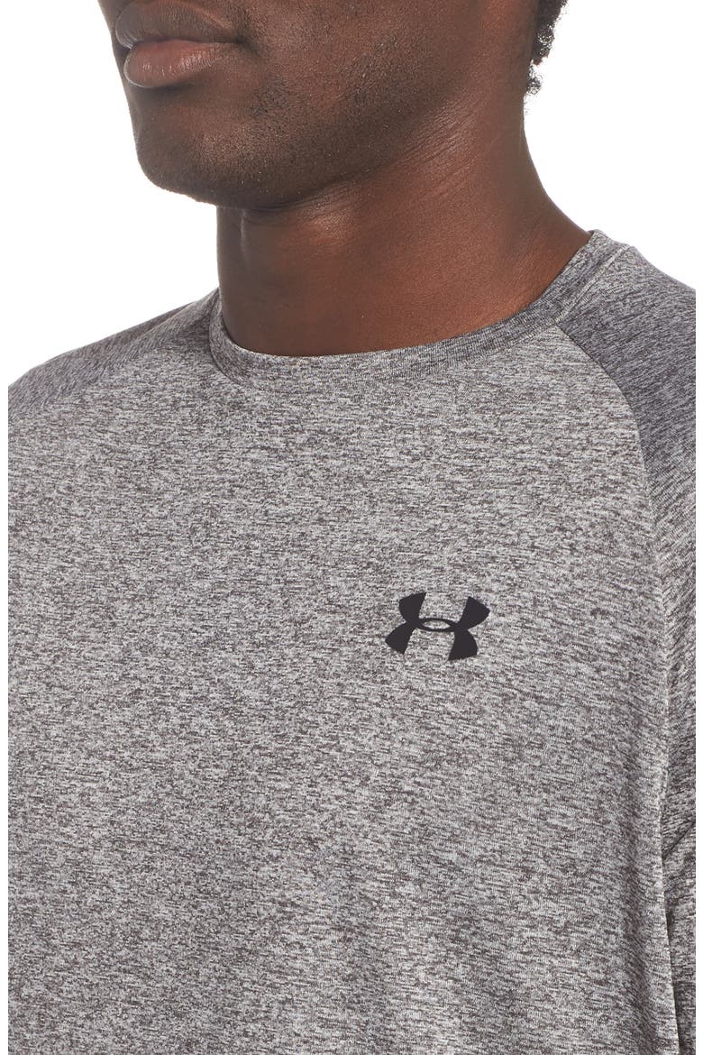 UA Tech™ T-Shirt, Alternate, color, CHARCOAL LIGHT HEATHER
