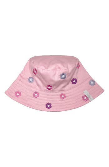 TOBY TOBY RAINBOW FLOWER EMBROIDERY BUCKET HAT