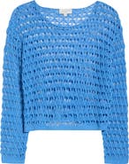 PacSun Willa Cotton Blend Open Stitch Sweater