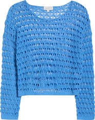 PacSun Willa Cotton Blend Open Stitch Sweater