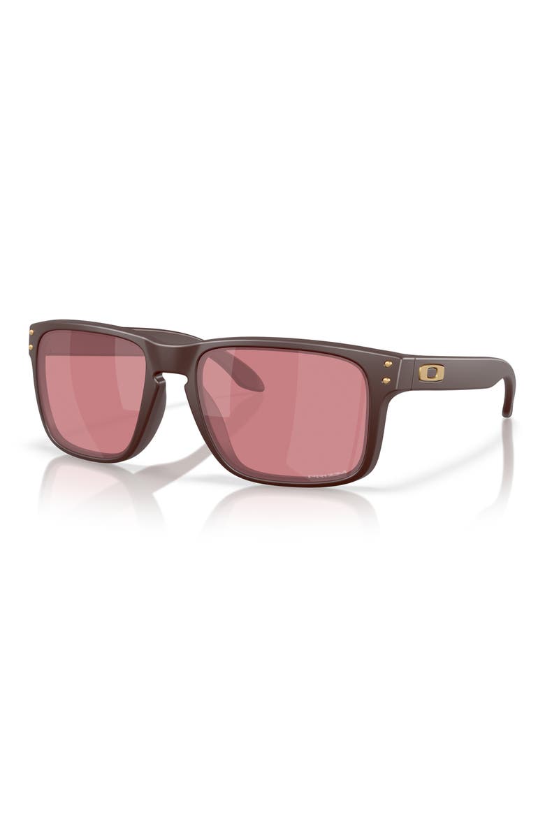 Holbrook 56mm Prizm™ Rectangular Sunglasses, Alternate, color, BLACK