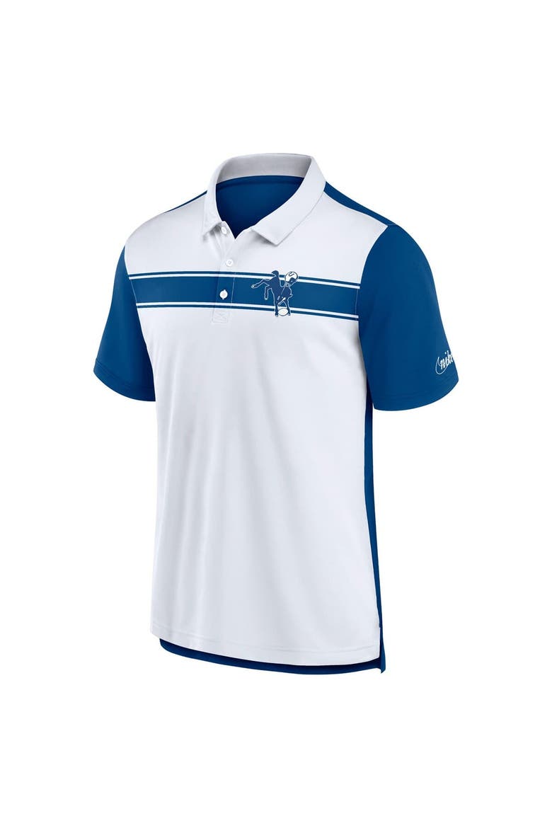 Men's Nike  White/Royal Indianapolis Colts Rewind Pique Polo, Alternate, color, White