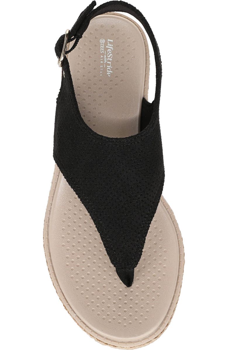 LifeStride Beachy Platform Sandal, Alternate, color, Black