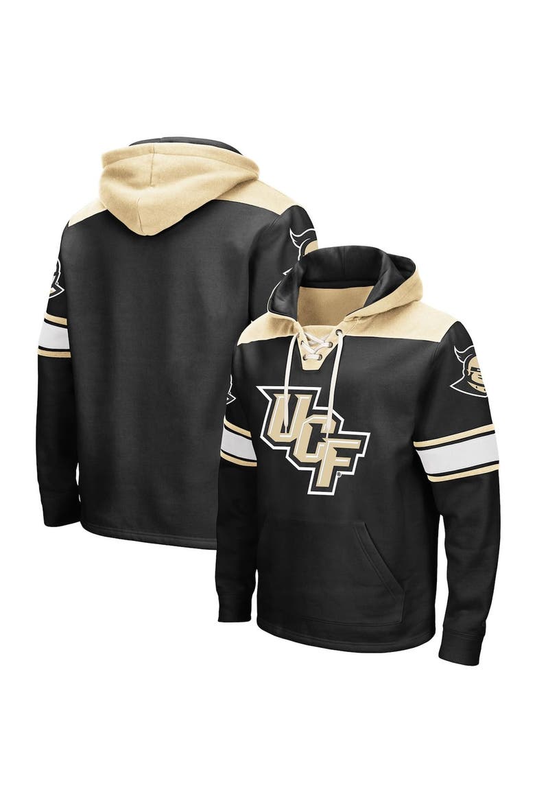 Men's Colosseum Black UCF Knights 2.0 Lace-Up Hoodie, Alternate, color, Black