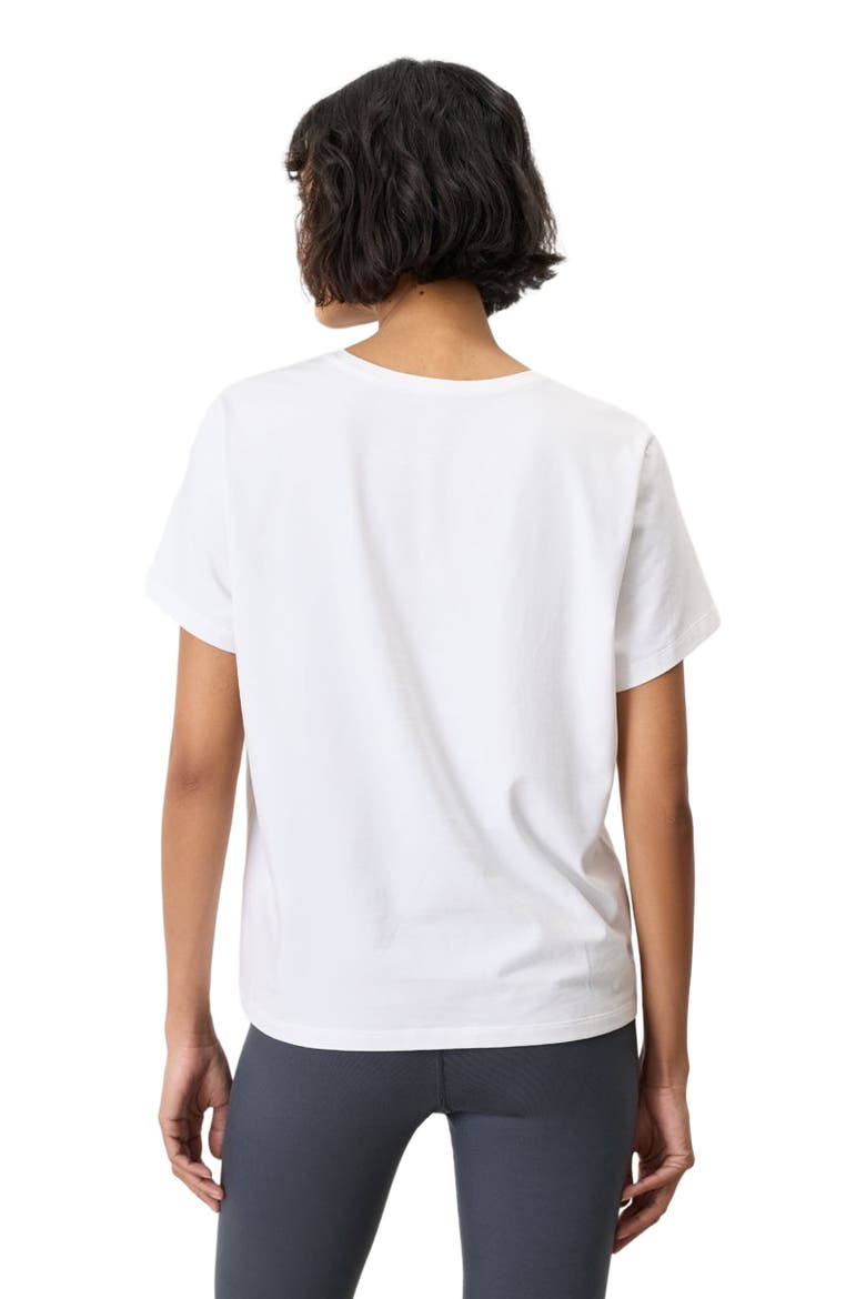 Luxe Essential Crewneck Tee Made With Organic Cotton, Alternate, color, White