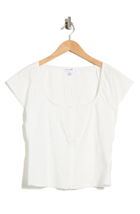 Fitted Milkmaid Top