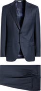 Peter Millar Hartford Classic Fit Navy Plaid Wool Suit