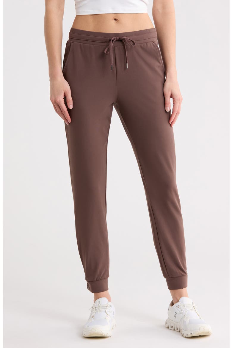Hampton Pocket Interlock Joggers, Main, color, CLASSIC BROWN