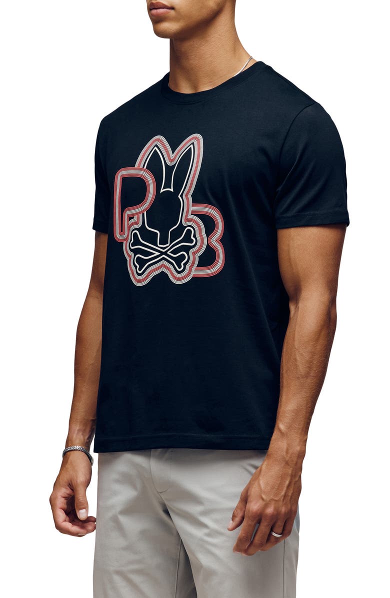Psycho Bunny Carlo Graphic T-shirt, Alternate, color,