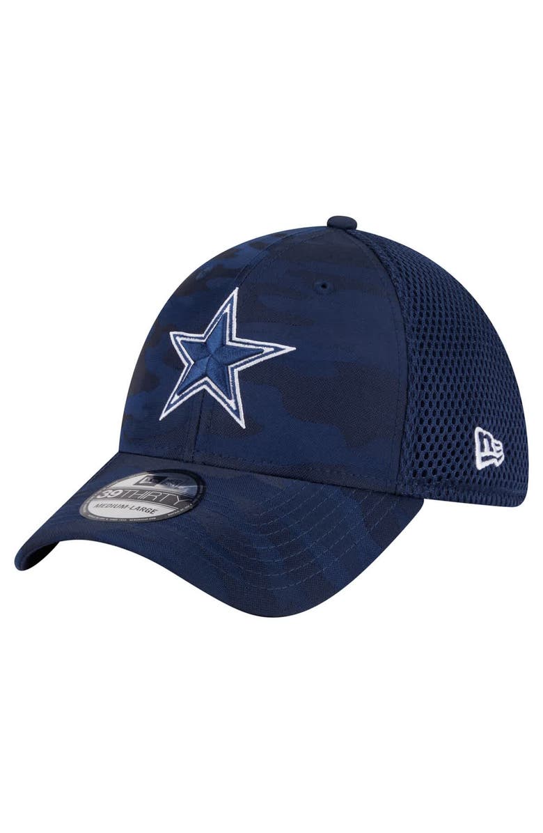 New Era Men's New Era Navy Dallas Cowboys Active Camo 39THIRTY Flex Hat, Main, color, 