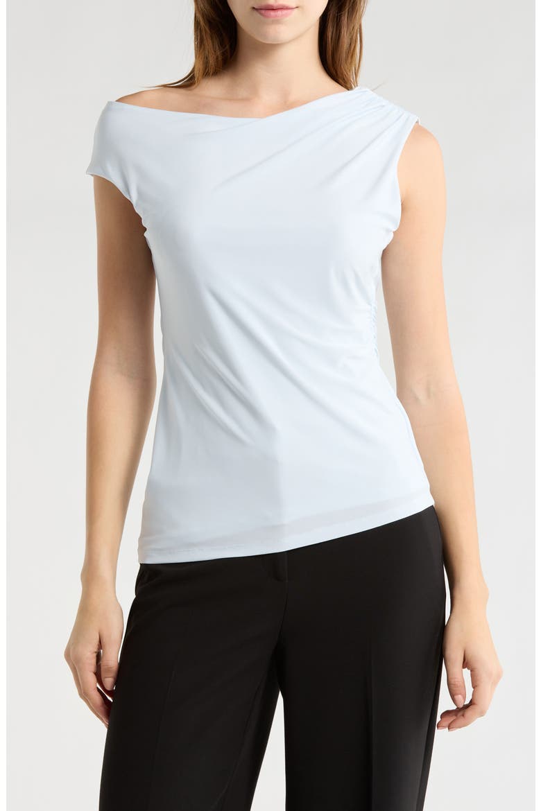 Asymmetric One-Shoulder Top, Main, color, BLUE BREEZE