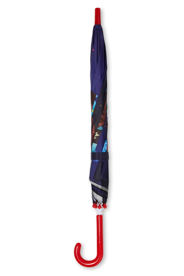 Kids' Superheroes in Space Umbrella, Main, color, DARK BLUE