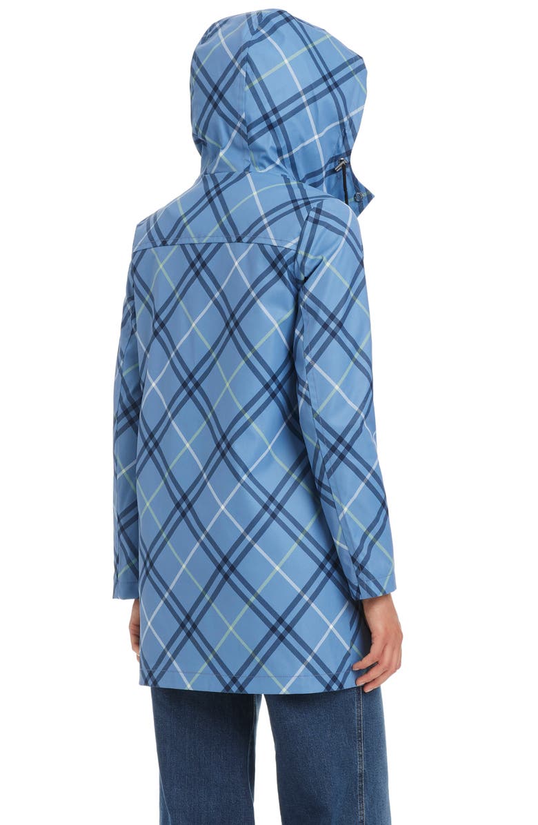 Kate Spade New York Hooded A-Line Jacket, Alternate, color, Timeless Bias Plaid