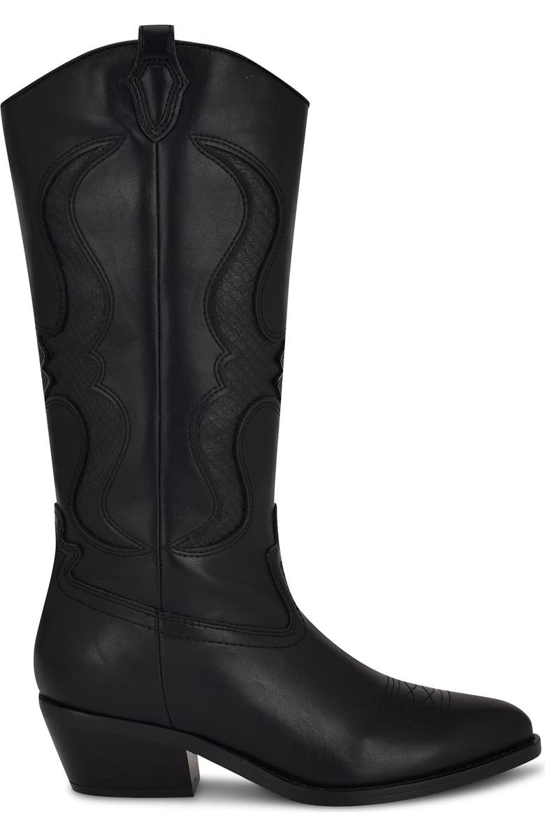Nine West Cwyft Western Boot, Alternate, color,