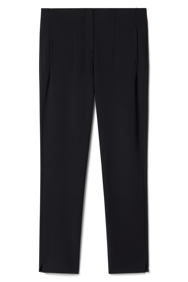 Coupe Ponte Ankle Pants, Alternate, color, BLACK
