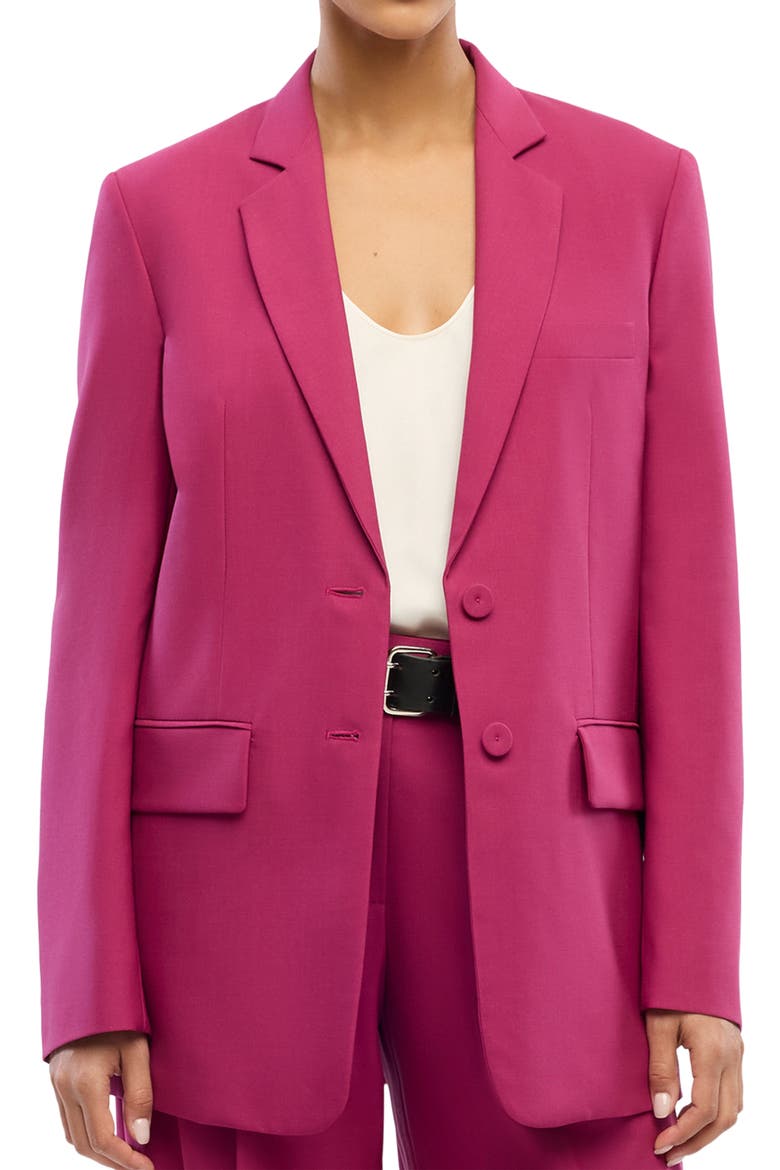 Oversized Blazer, Alternate, color, MAGENTA