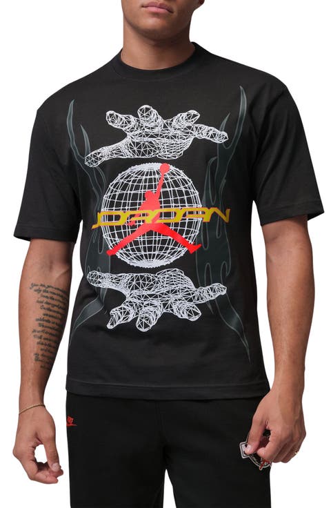 MJ Hands Short Sleeve Crewneck Graphic T-Shirt