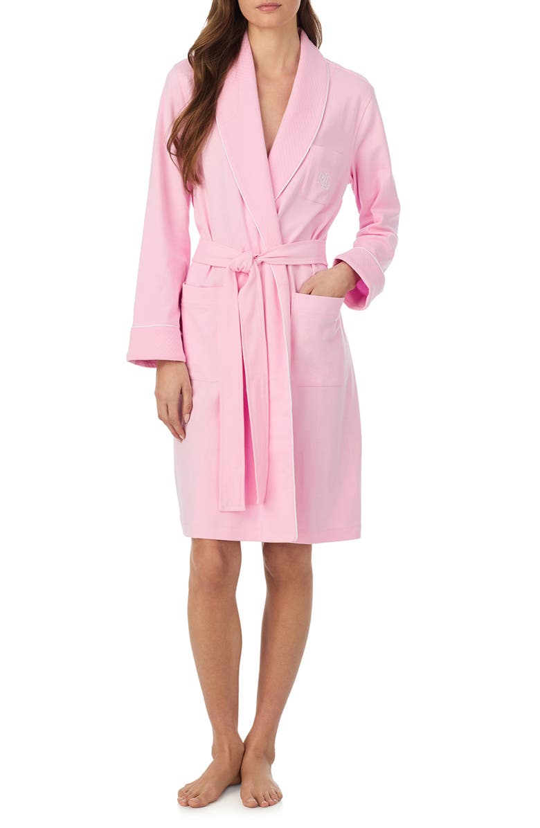 Lauren Ralph Lauren Quilted Collar Robe, Main, color, 