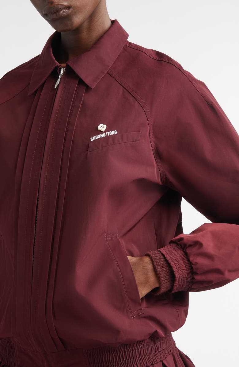 Shushu/Tong Tuck Detail Sport Jacket, Alternate, color, Wine Red