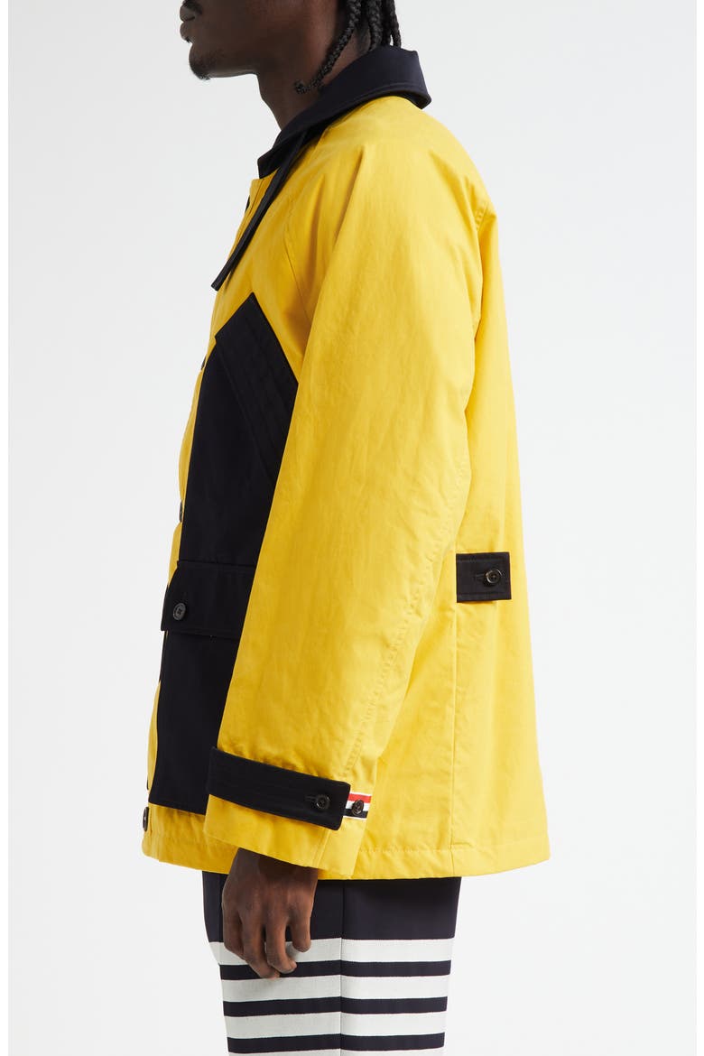 Crop Shawl Collar Field Jacket, Alternate, color, YELLOW