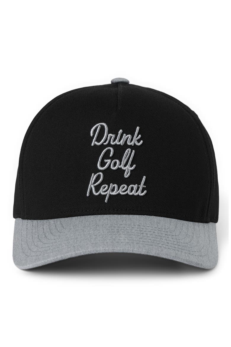 Swing and Sip Baseball Cap, Alternate, color, BLACK