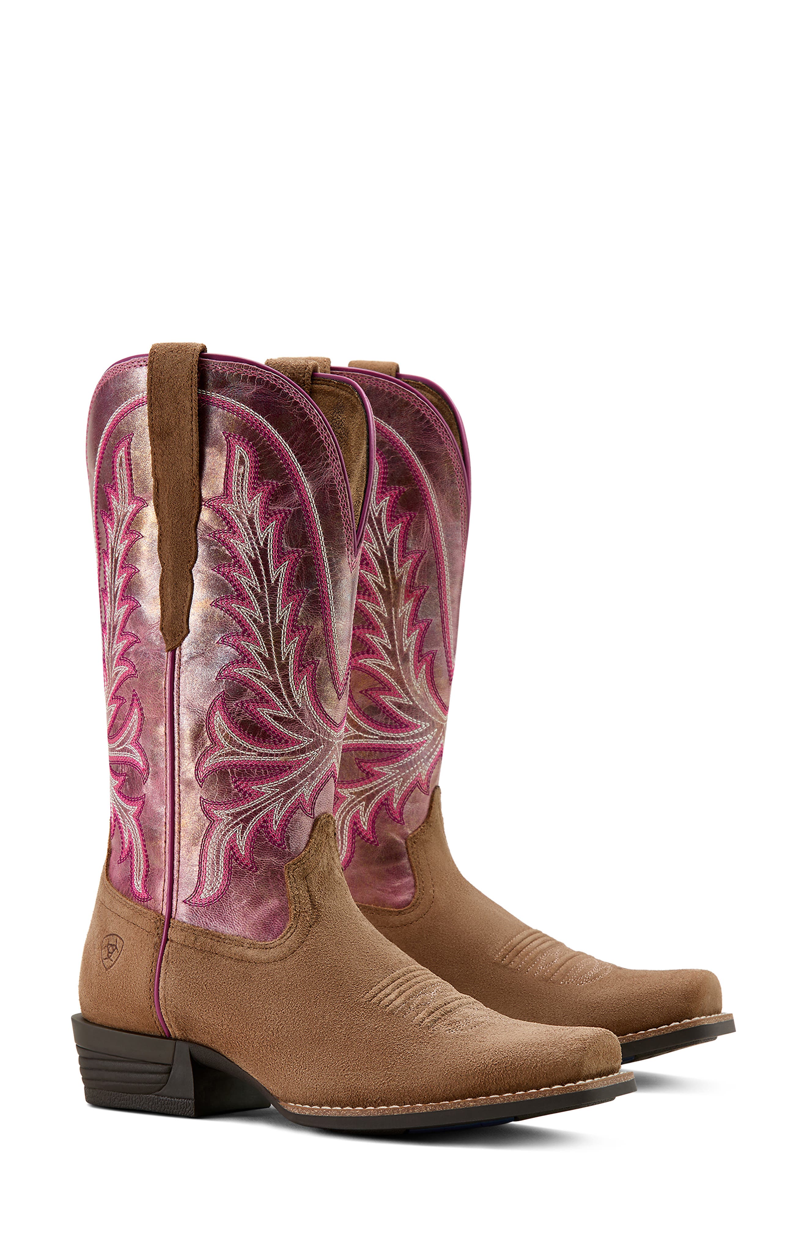 Ariat Rock Creek Western Boot, Alternate, color, Brown