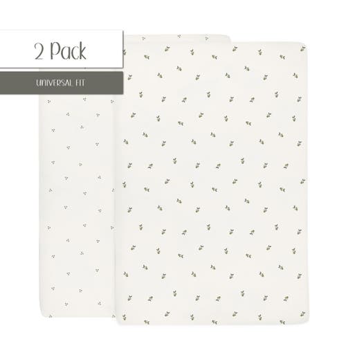 Ely's & Co. Patent Pending Waterproof Crib Sheet In Sage Berry