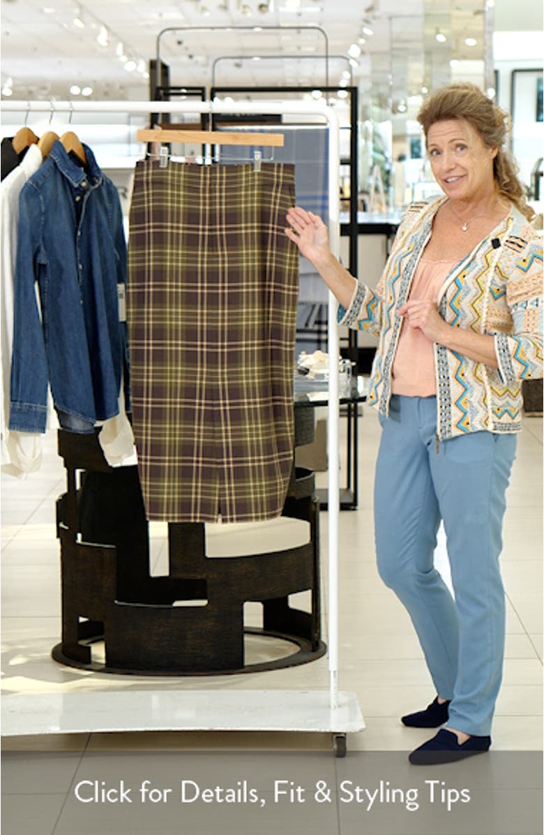 The Meyer Plaid Midi Skirt, sales video thumbnail
