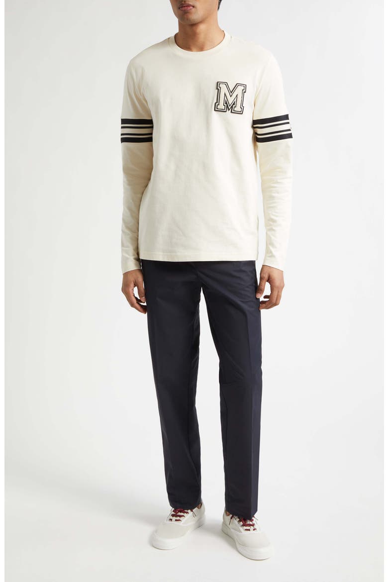 Logo Patch Long Sleeve T-Shirt, Alternate, color, ANTIQUE WHITE