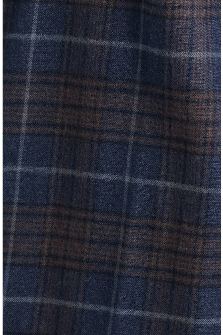 Wayne Plaid Button-Up Work Shirt, Alternate, color, NAVY MULTI