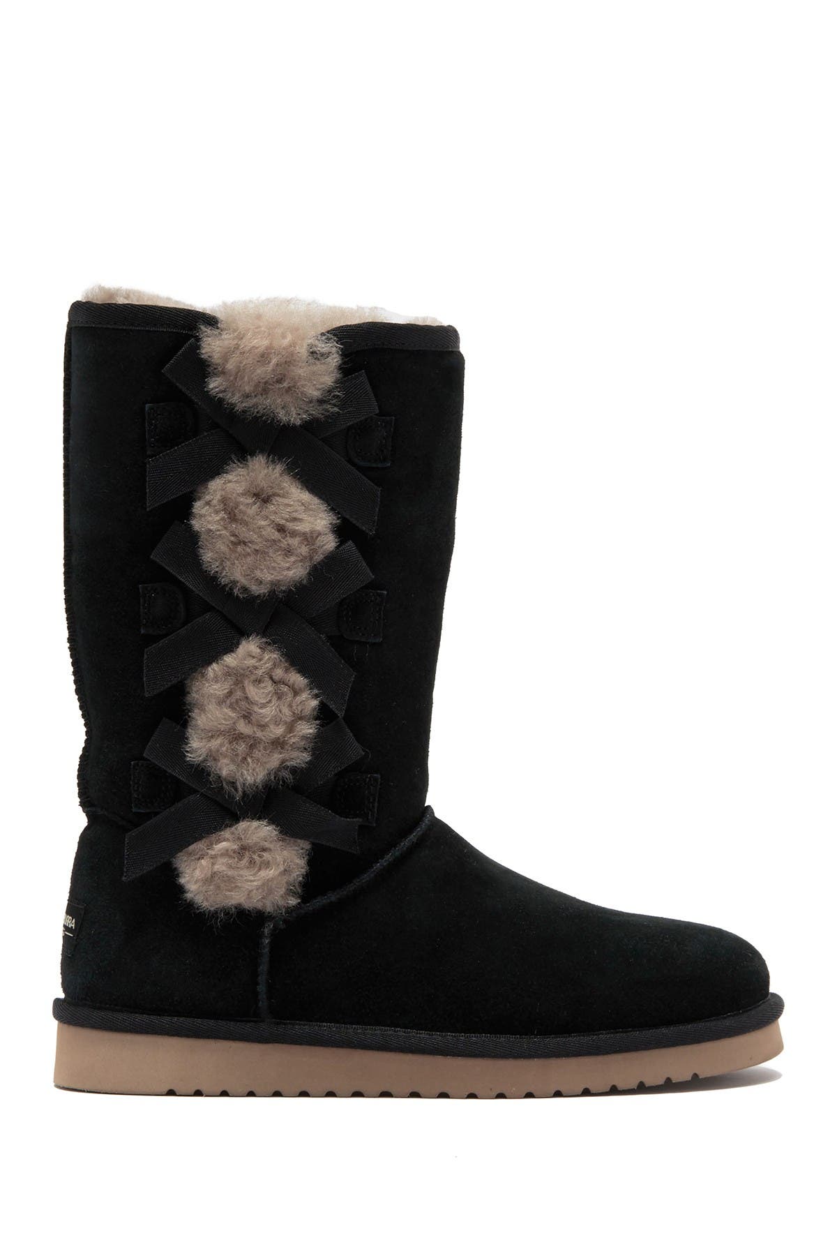 Koolaburra by UGG<sup>®</sup> Koolaburra by UGG Victoria Tall Genuine Dyed Shearling Trim & Faux Fur Boot, Alternate, color, 