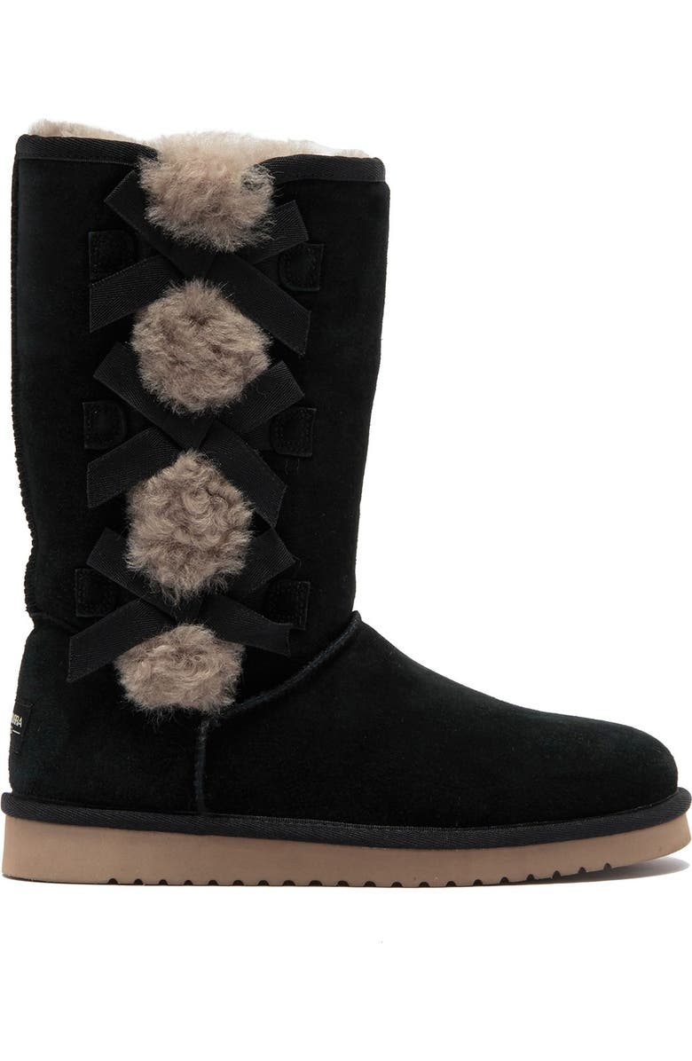 Koolaburra by UGG<sup>®</sup> Koolaburra by UGG Victoria Tall Genuine Dyed Shearling Trim & Faux Fur Boot, Alternate, color,