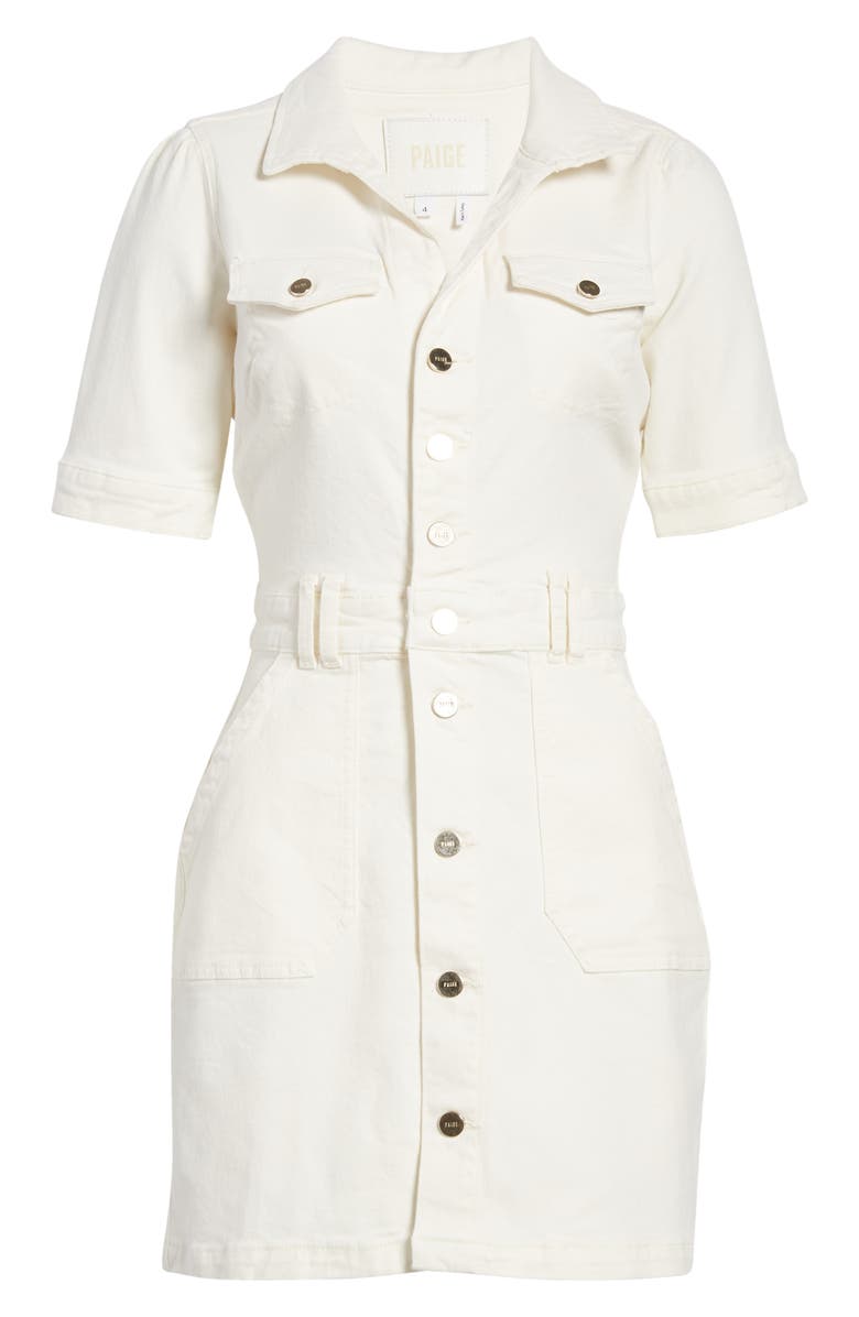 PAIGE Mayslie Denim Minidress, Alternate, color, 