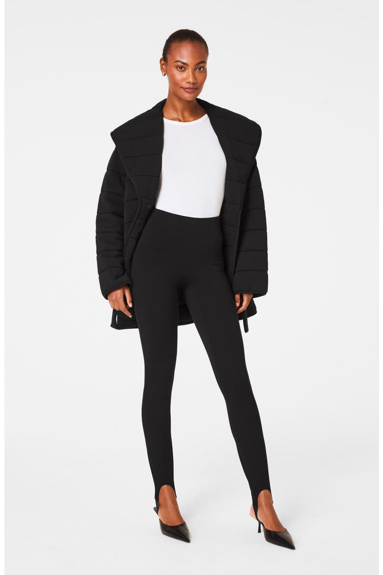 SPANXsupersmooth™ PerfectFit Ponte Stirrup Leggings, Alternate, color, CLASSIC BLACK