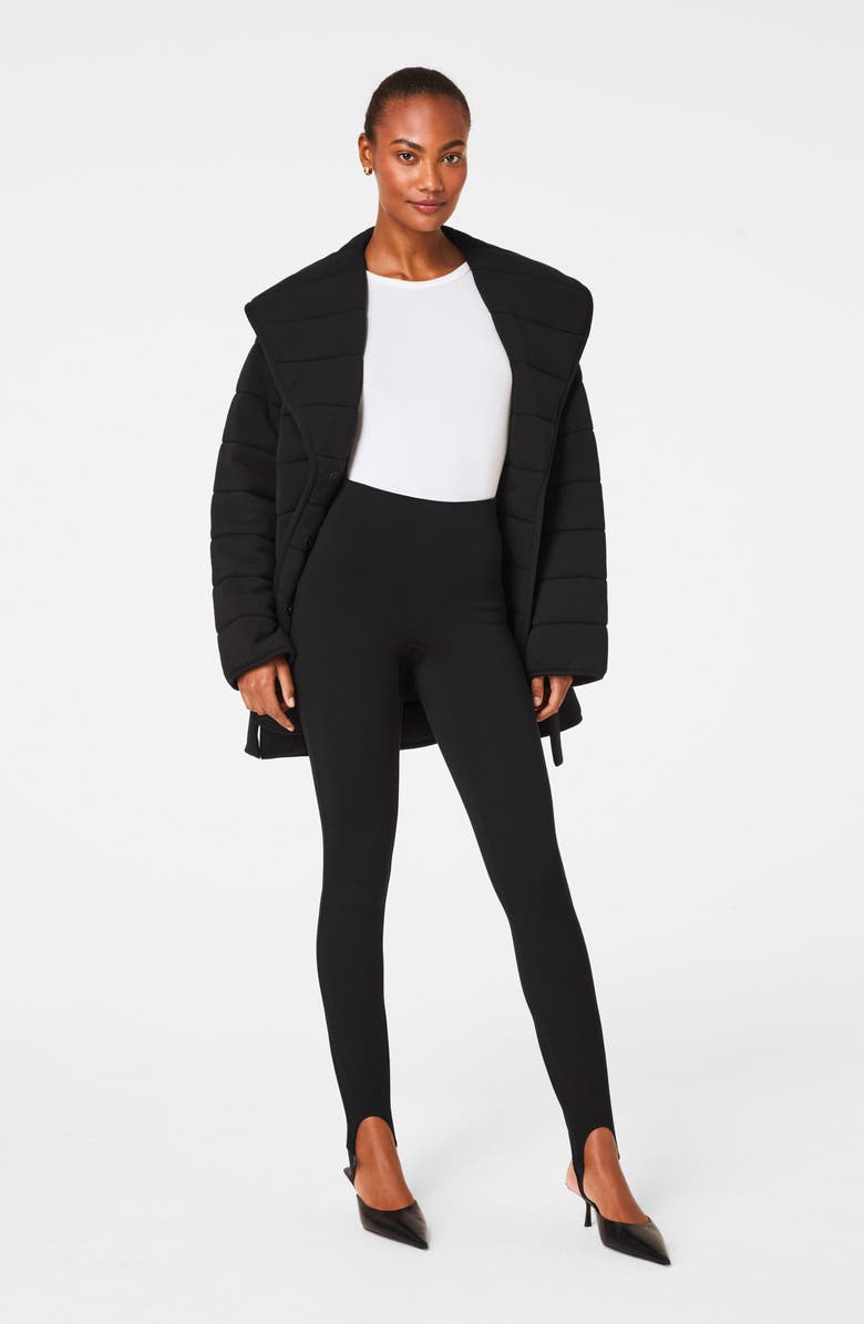 SPANX<sup>®</sup> SPANXsupersmooth<sup>™</sup> PerfectFit Ponte Stirrup Leggings, Alternate, color, Classic Black