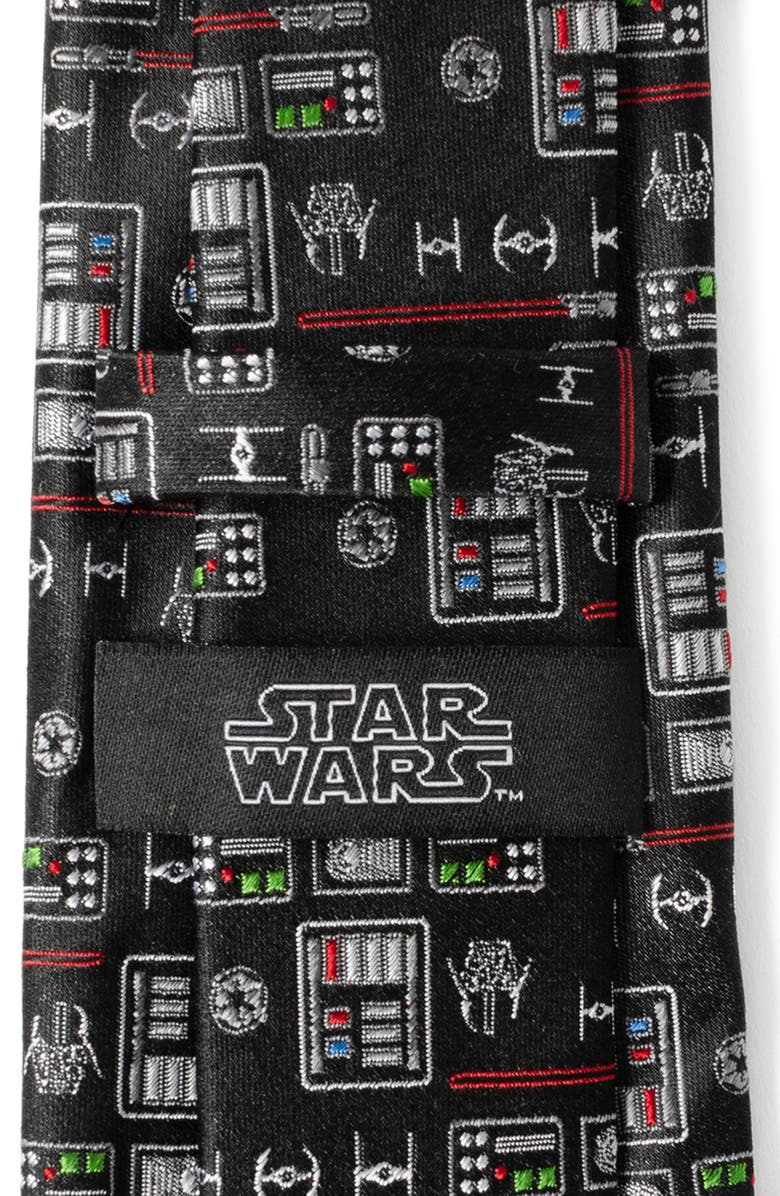 Cufflinks, Inc. Star Wars<sup>™</sup> Darth Vader Chest Plate Silk Tie, Alternate, color, Black