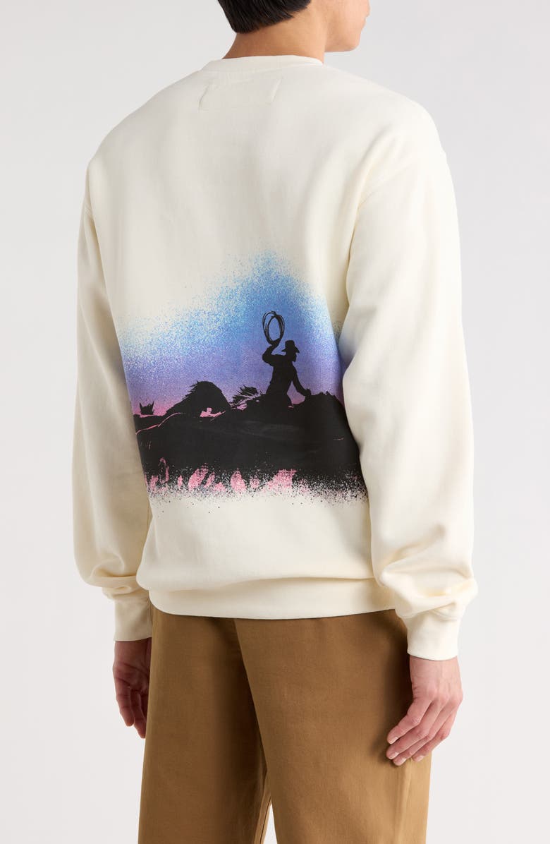 ONE OF THESE DAYS Driftin' Back Cotton Graphic Sweatshirt, Alternate, color, Bone