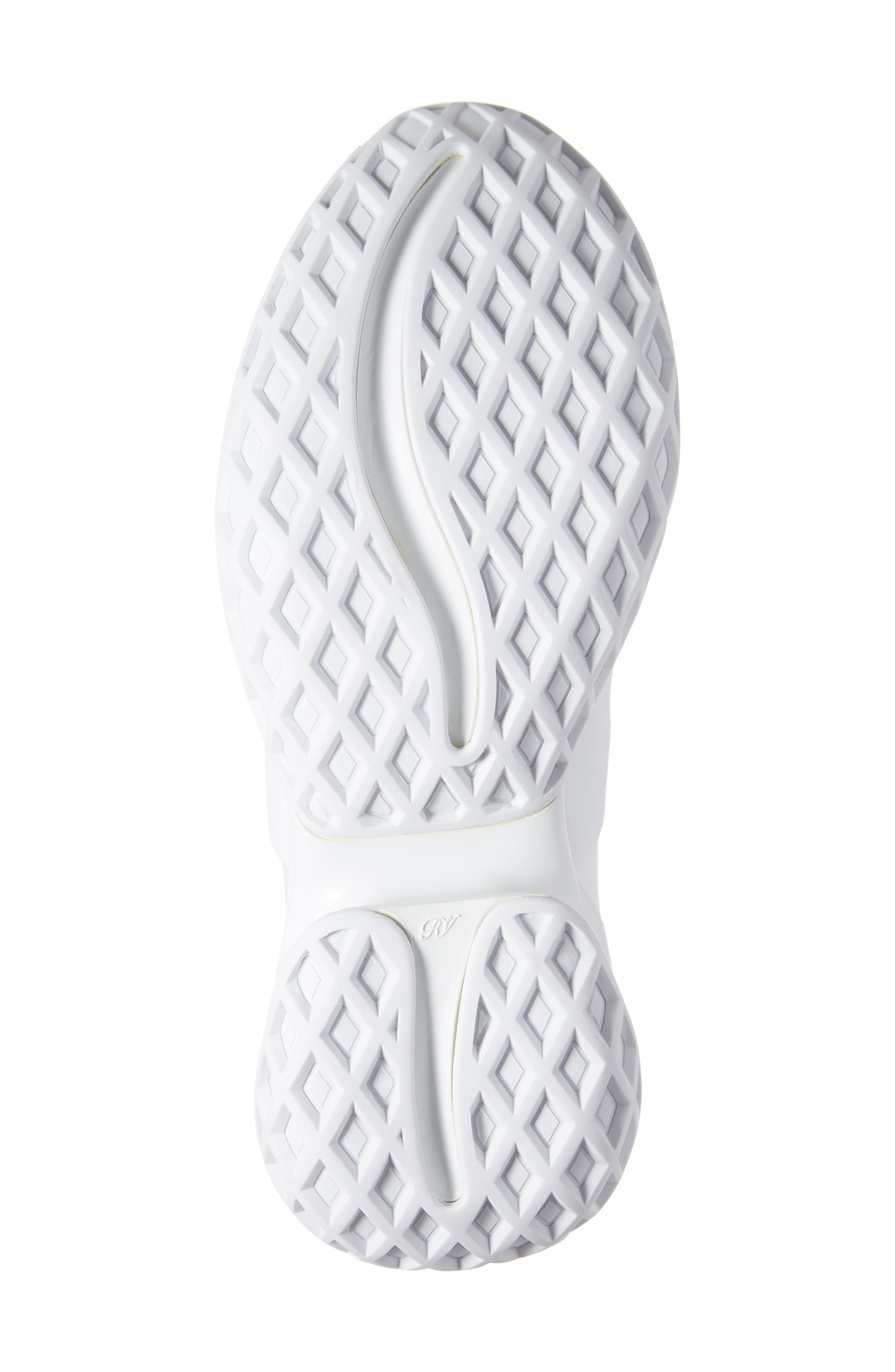 Roger Vivier Viv Crystal Buckle Slip-On Sneaker, Alternate, color, White