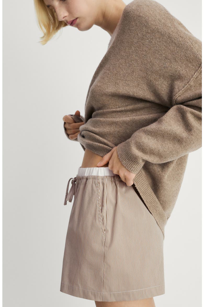 Boat Neck Sweater, Alternate, color, TOBACCO BROWN