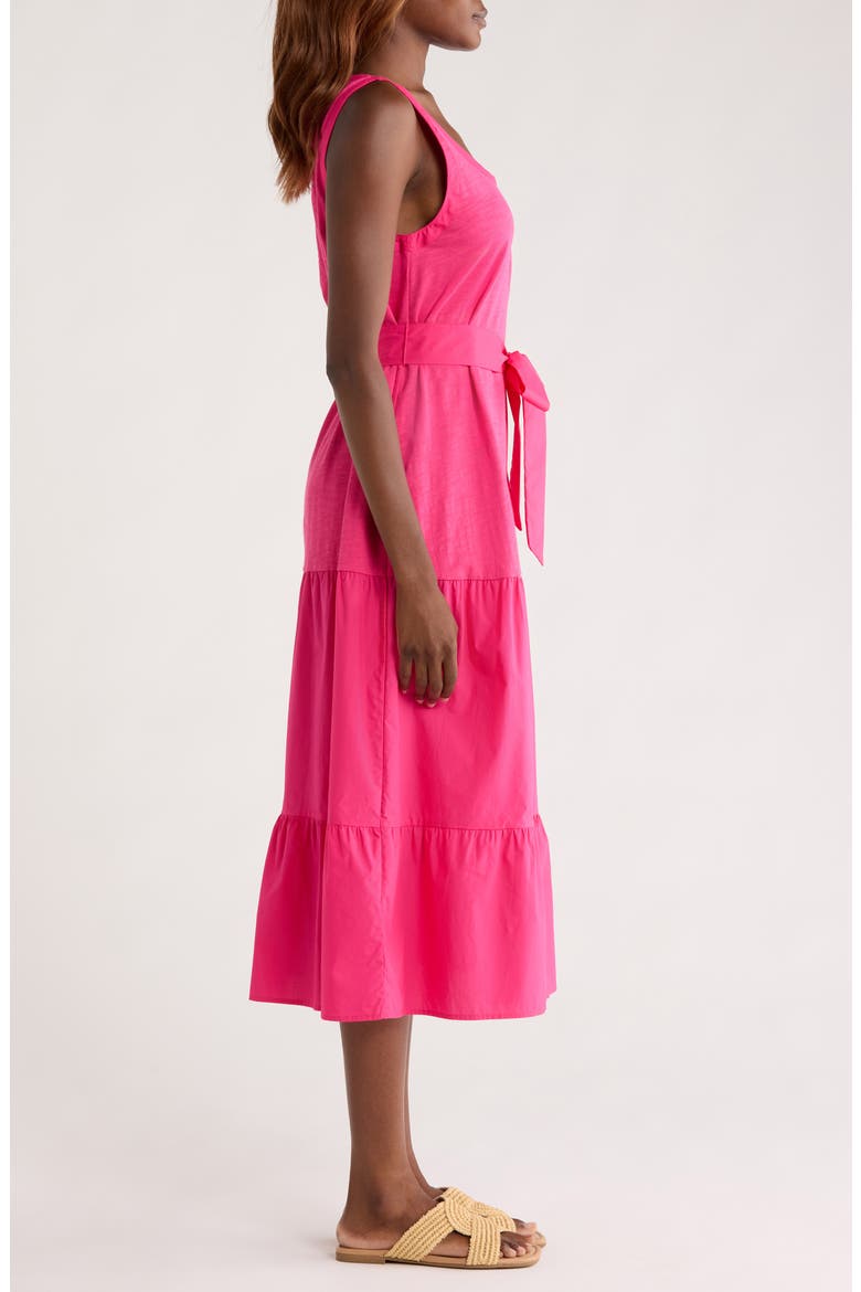 Sunshine Shores Midi Sundress, Alternate, color, BRIGHT BLUSH