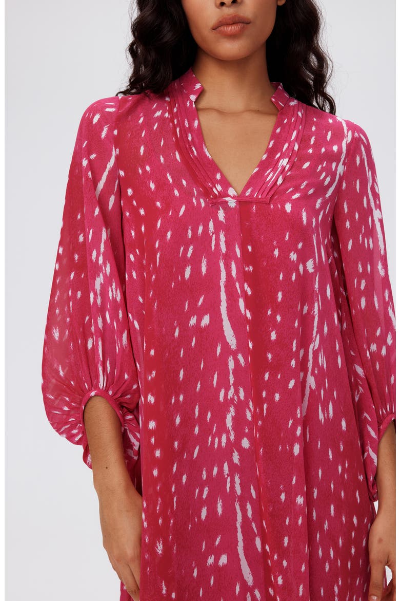Ileana Print Shift Dress, Alternate, color, FAWN SANGRIA