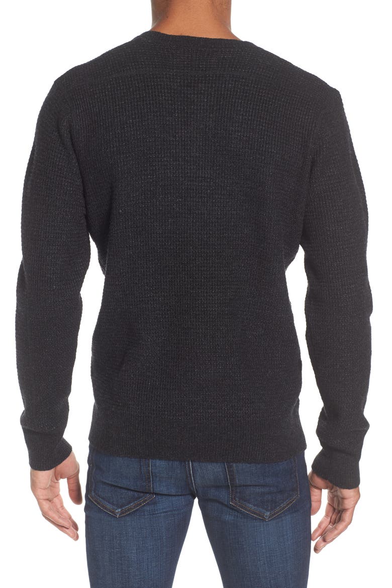 Thermal Henley, Alternate, color, BLACK