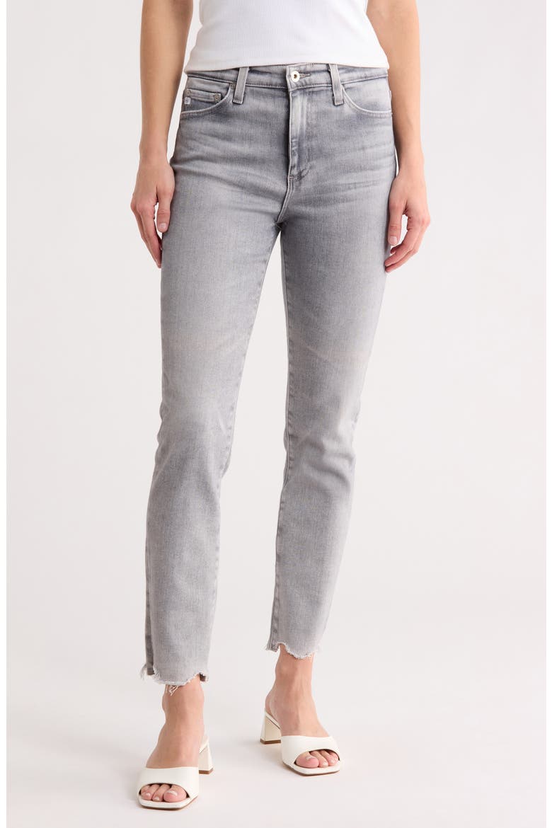 Mari Crop Ankle Slim Straight Leg Jeans, Main, color, VP 22 YEARS CAST SHADOW