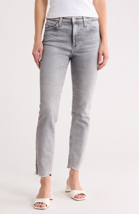 Mari Crop Ankle Slim Straight Leg Jeans (22 Years Cast Shadow)