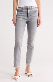 AG Mari Crop Ankle Slim Straight Leg Jeans