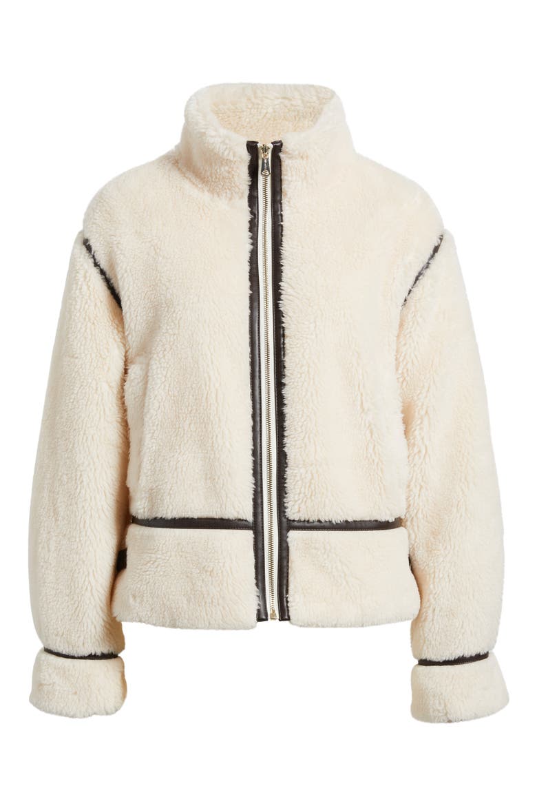 Faux Fur Jacket, Alternate, color, CREAM
