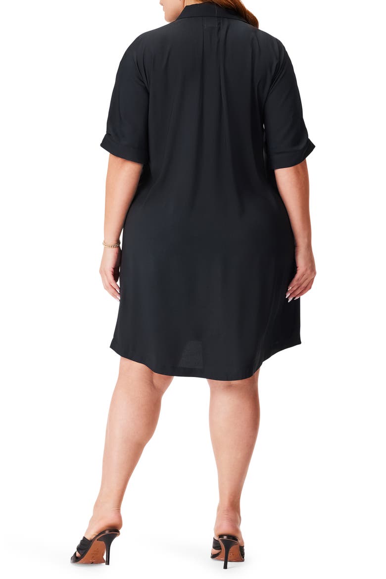 Polished Shirtdress, Alternate, color, BLACK ONYX