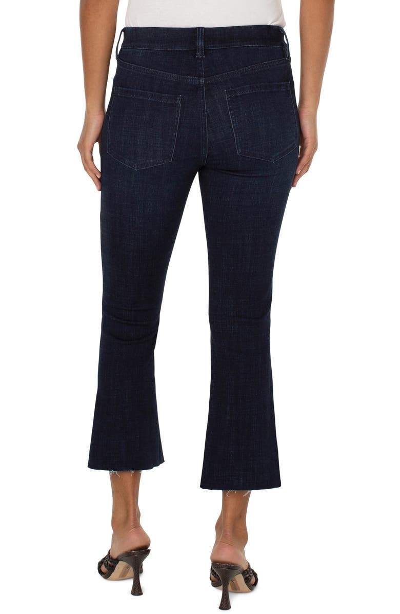 Liverpool Los Angeles Gia Glider Pull-On Twisted Seam Crop Flare Jeans, Alternate, color,
