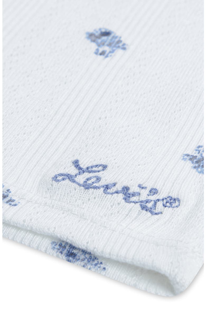 Kids' Ditsy Print Top, Alternate, color, BRIGHT WHITE