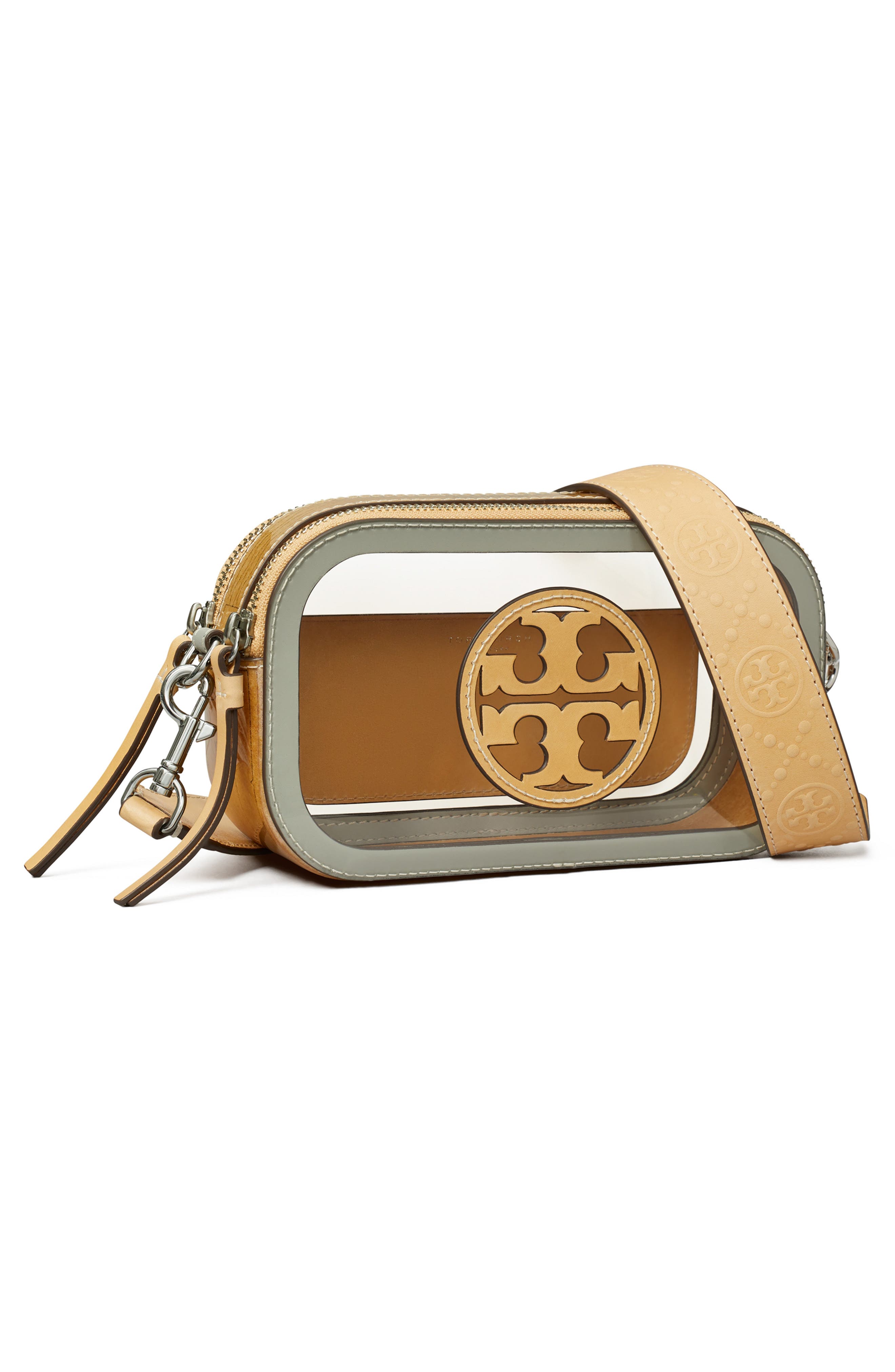 Tory Burch Mini Miller Clear Crossbody Bag, Alternate, color, 